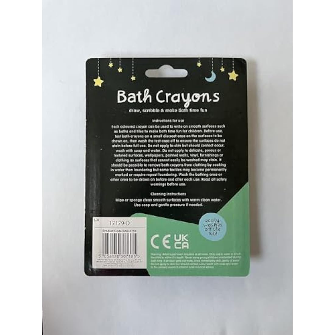 123 BABY bath crayons promoting creativity and imagination