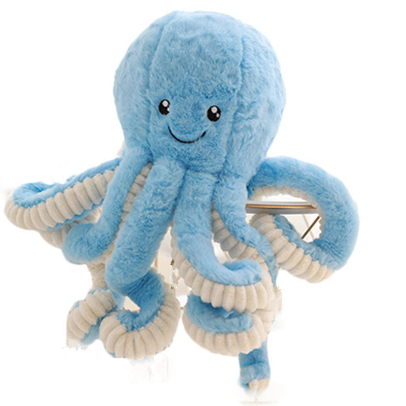 Blue cute octopus plush toy