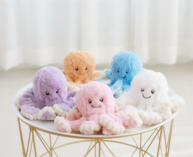 Plush toys for babies white, blue, yellow, pink, purple