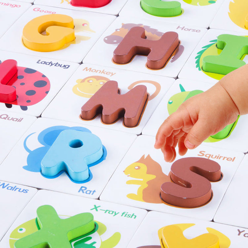 Toddler playing with baby puzzle toy for hand-eye coordination