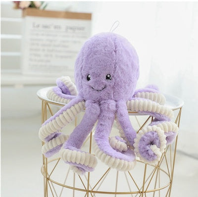 Purple baby octopus plush toy