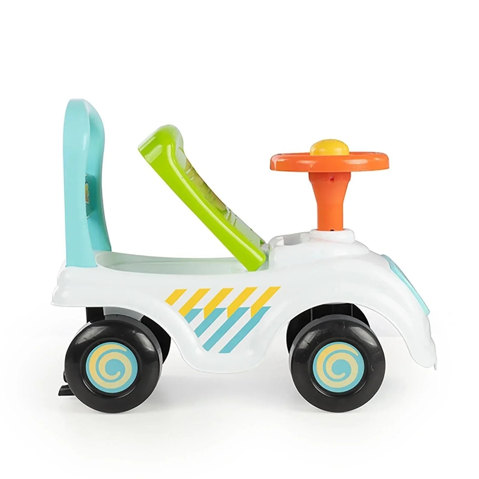 Baby ride on toy car with rear storage trunk