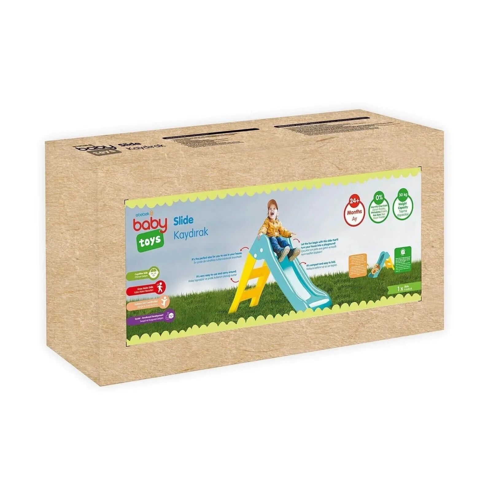 Home activity slide for toddlers