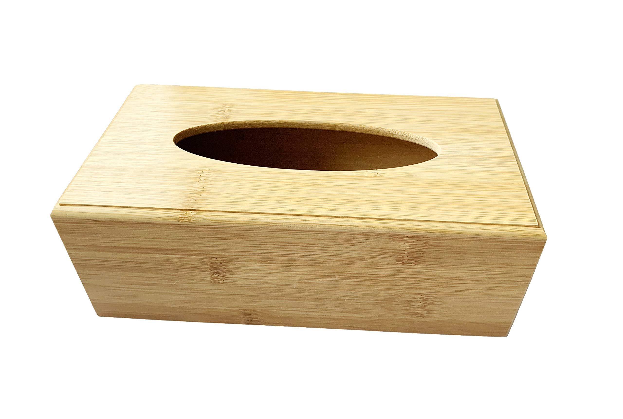 Natural bamboo baby wipe dispenser box