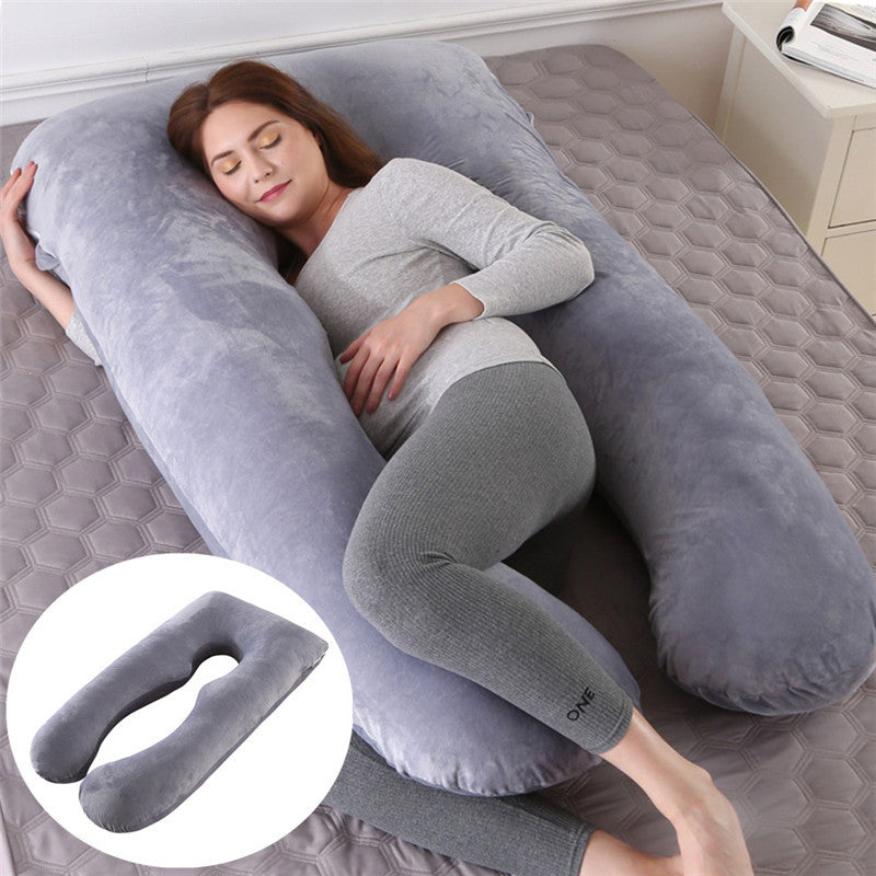 BlissCloud U shaped pregnancy pillow full body support