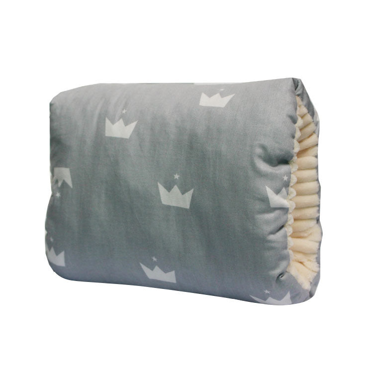 Compact baby feeding arm pillow suitable for diaper bags