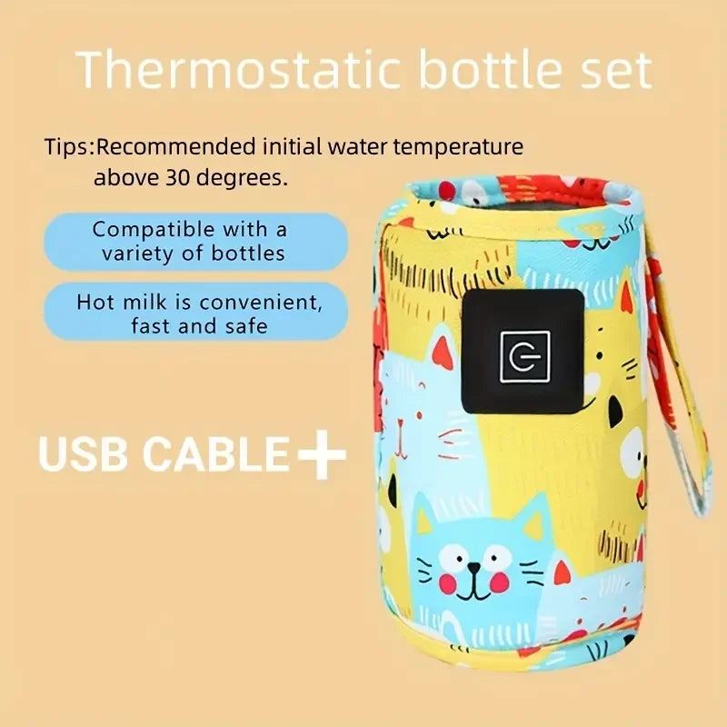 Compact baby milk warmer for travel