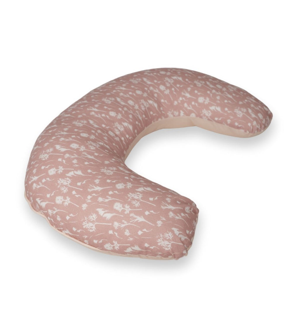 Compact mini moon nursing pillow design