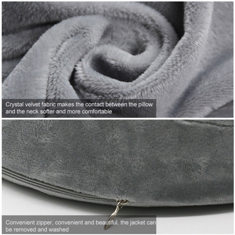 Crystal velvet baby pillow soft grey