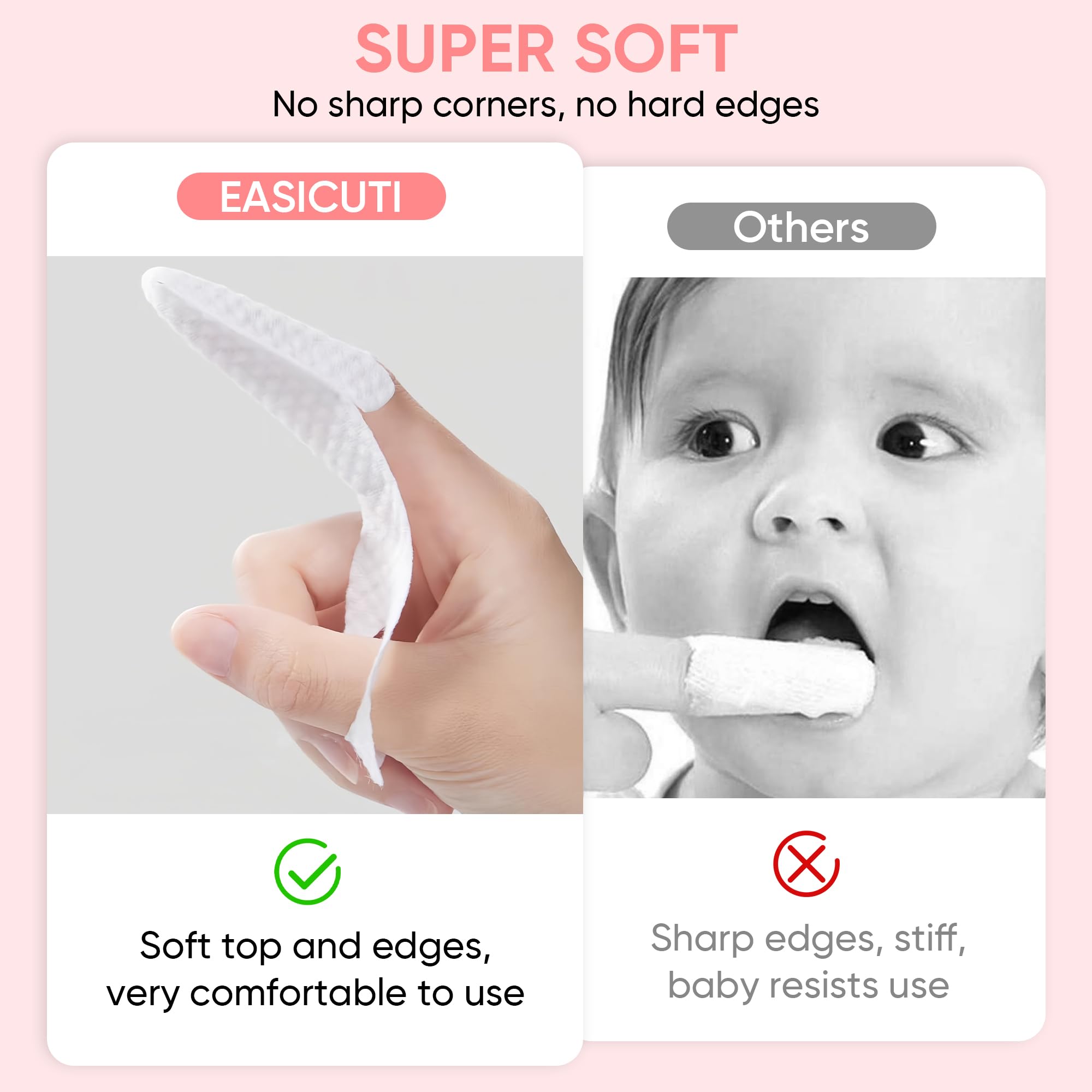 Newborn oral care finger wipes 0–36 months