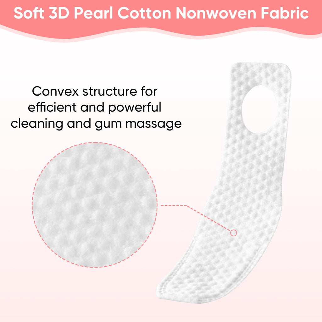 Soft pearl cotton baby oral hygiene wipes