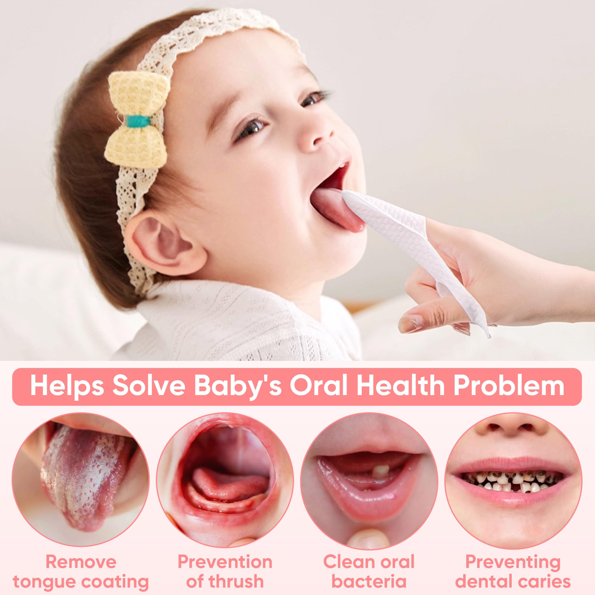 Baby teething gum massage oral wipes