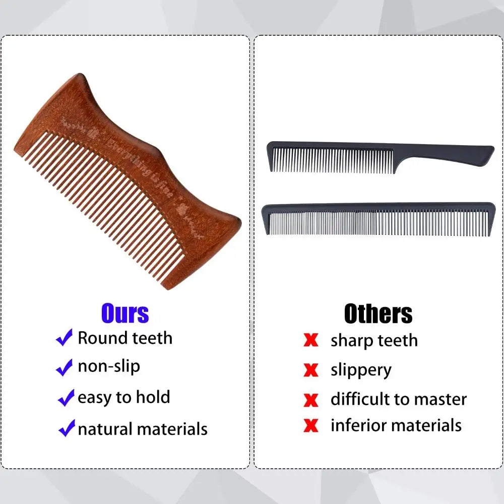 Ergonomic wooden birth comb design