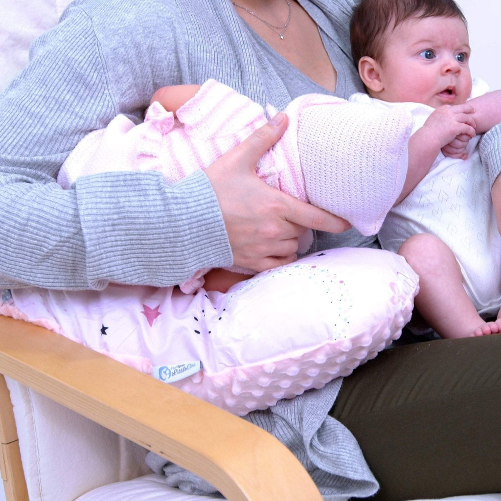 Ergonomic twin nursing pillow for parents