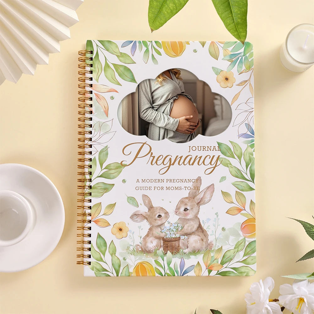 First-Time Mum Pregnancy Journal 96 page memory book with weekly planner and ultrasound photo pages UK