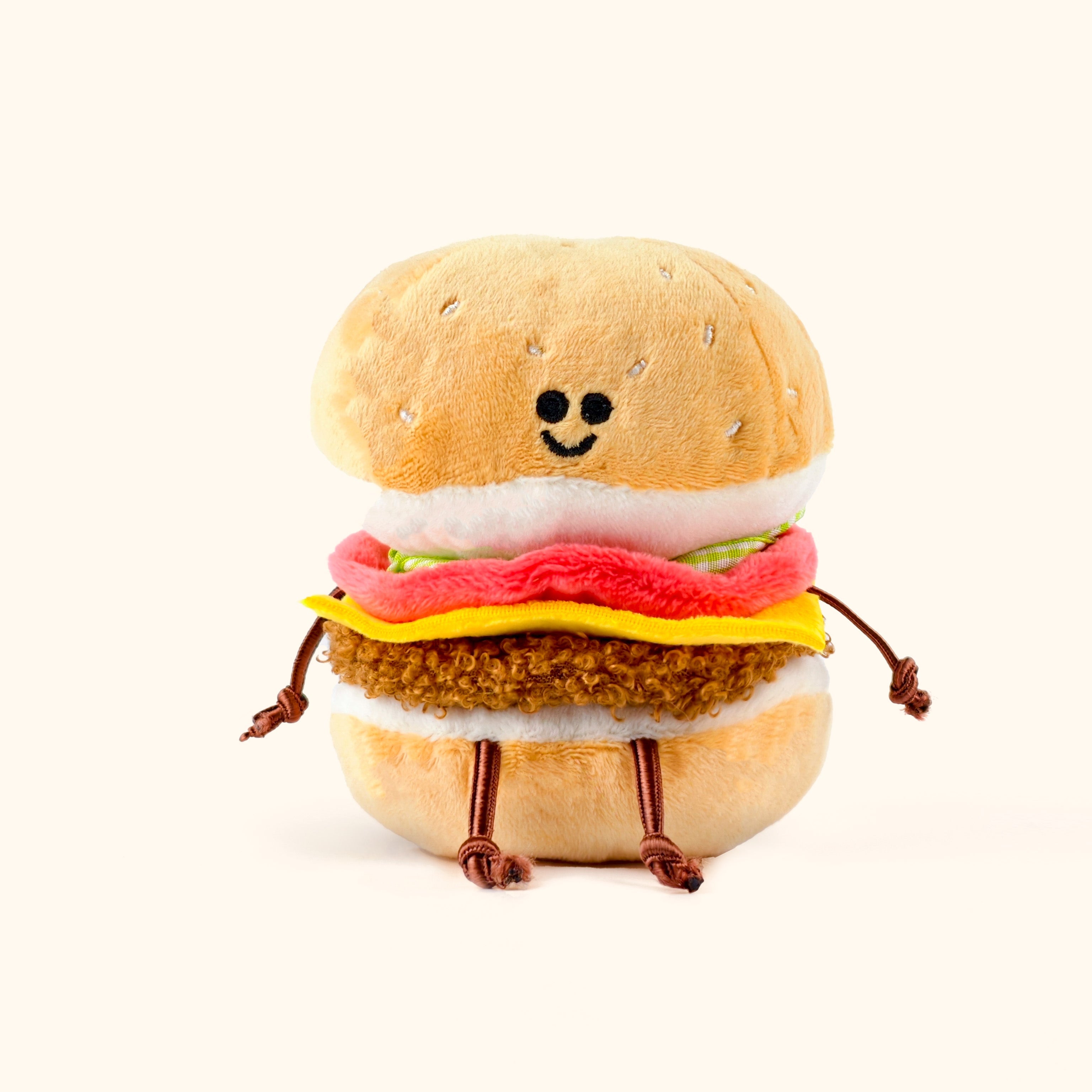 Fufu Baby Burger Toy Plush Keychain