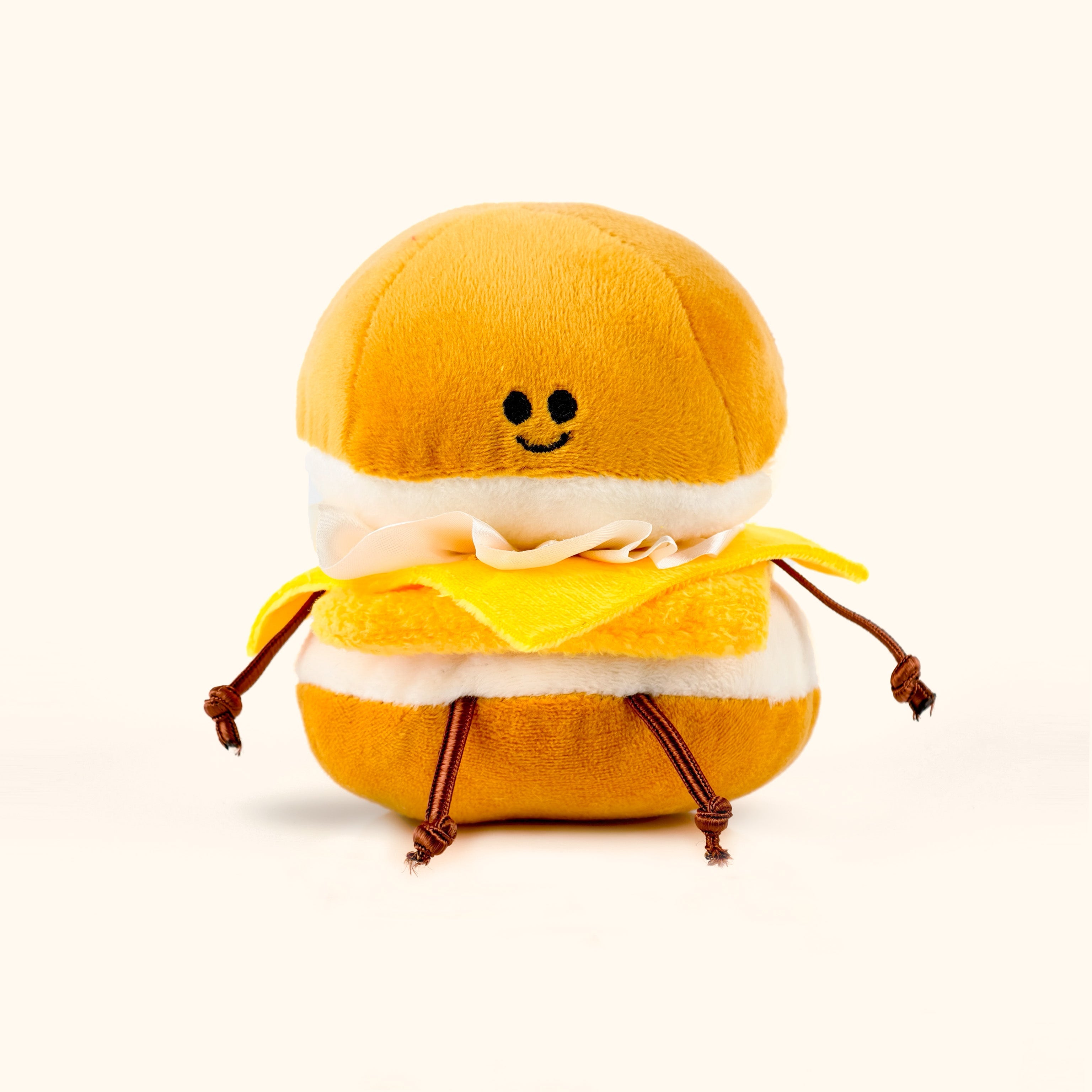 Fufu Baby Cheese Burger Toy Plush Keychain