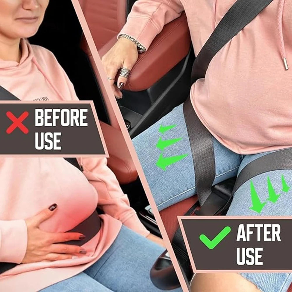 Maternity car seat belt safety strap