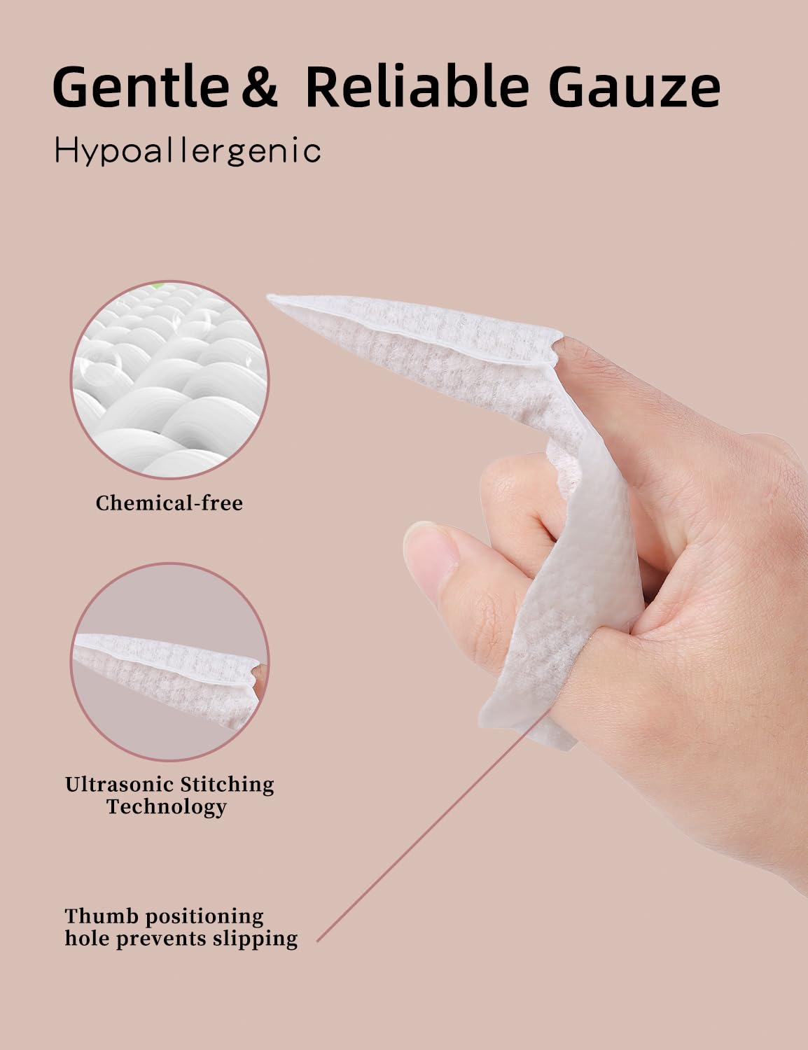 Baby tongue cleaner finger wipes 59 pack