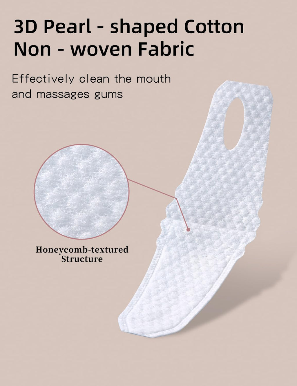 Individually wrapped baby finger toothbrush wipes