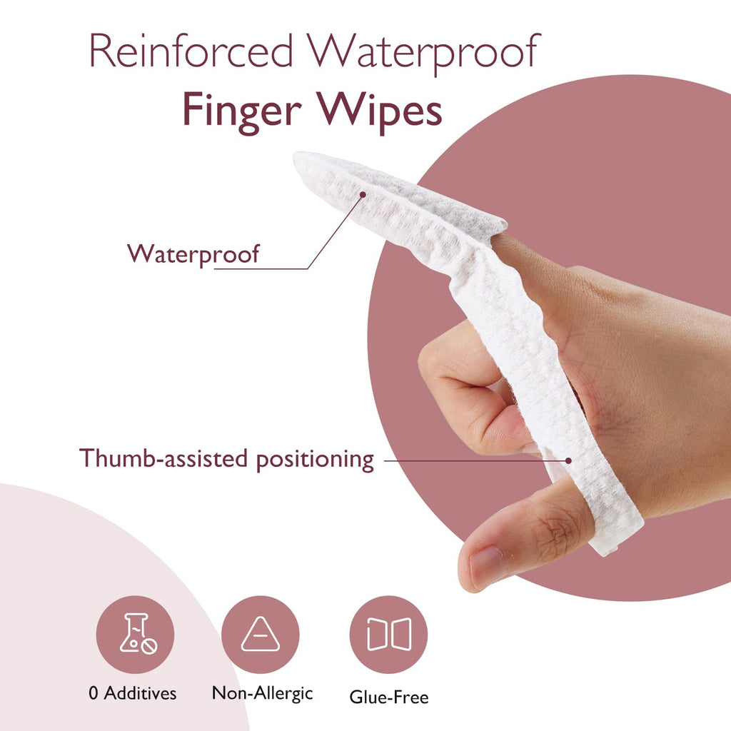Momcozy Baby Finger Toothbrush & Oral Cleaning Wipes – 30 Count