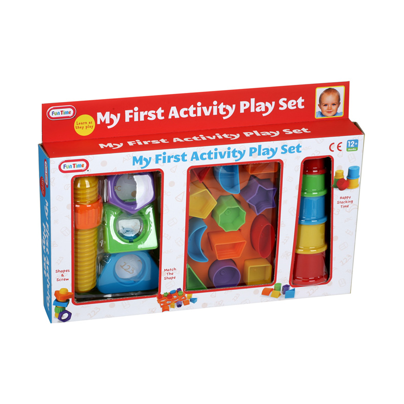 Shape sorter tray for toddler learning