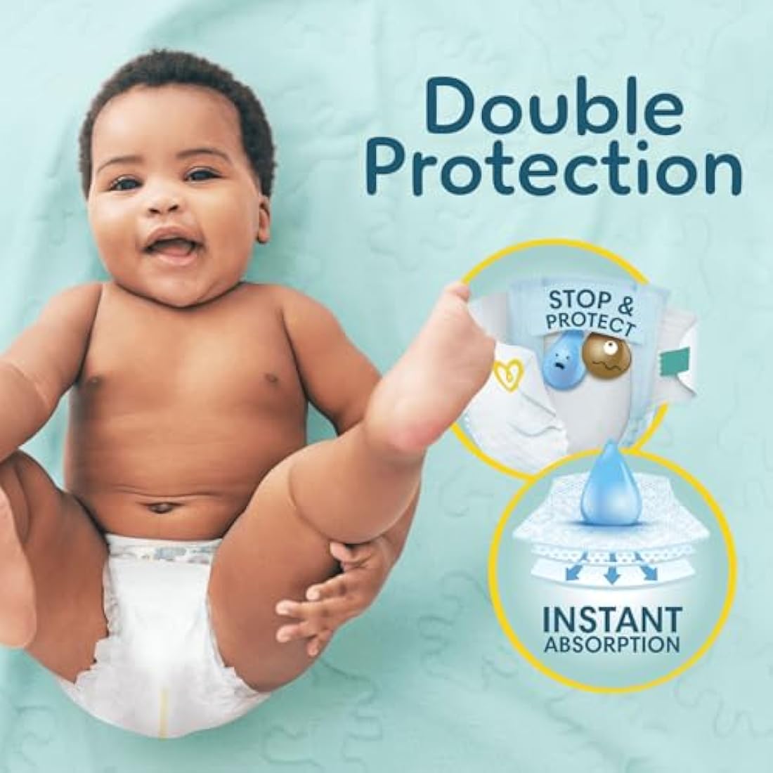 Pampers nappies with Derma Comfort layer