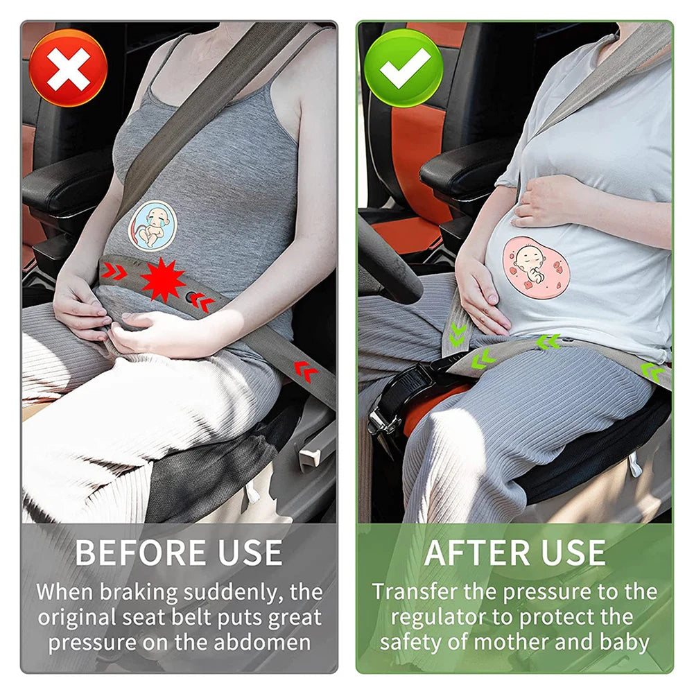 Pregnancy belly support strap for cars