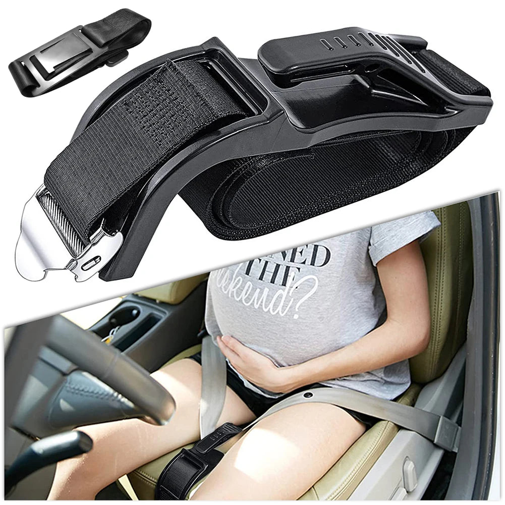 Pregnancy car seat belt adjuster for baby bump