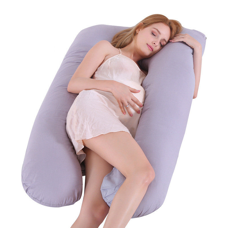 Pregnancy pillow reducing spine pressure