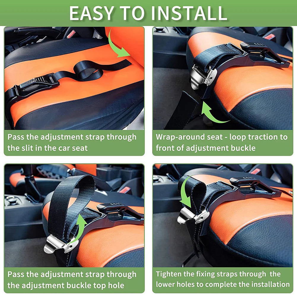 Pregnancy travel safety belt adjuster