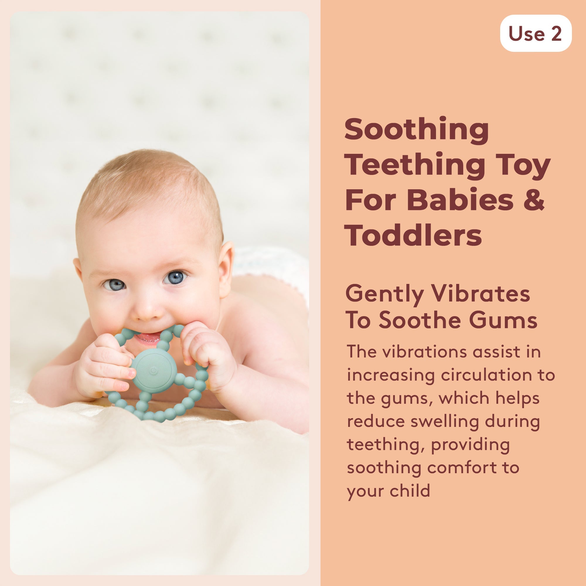 Food-grade silicone sensory chew toy