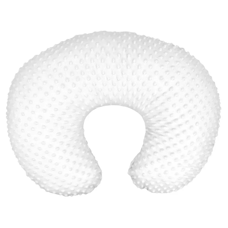 Close-up of soft polyester material baby breastfeeding pillow case