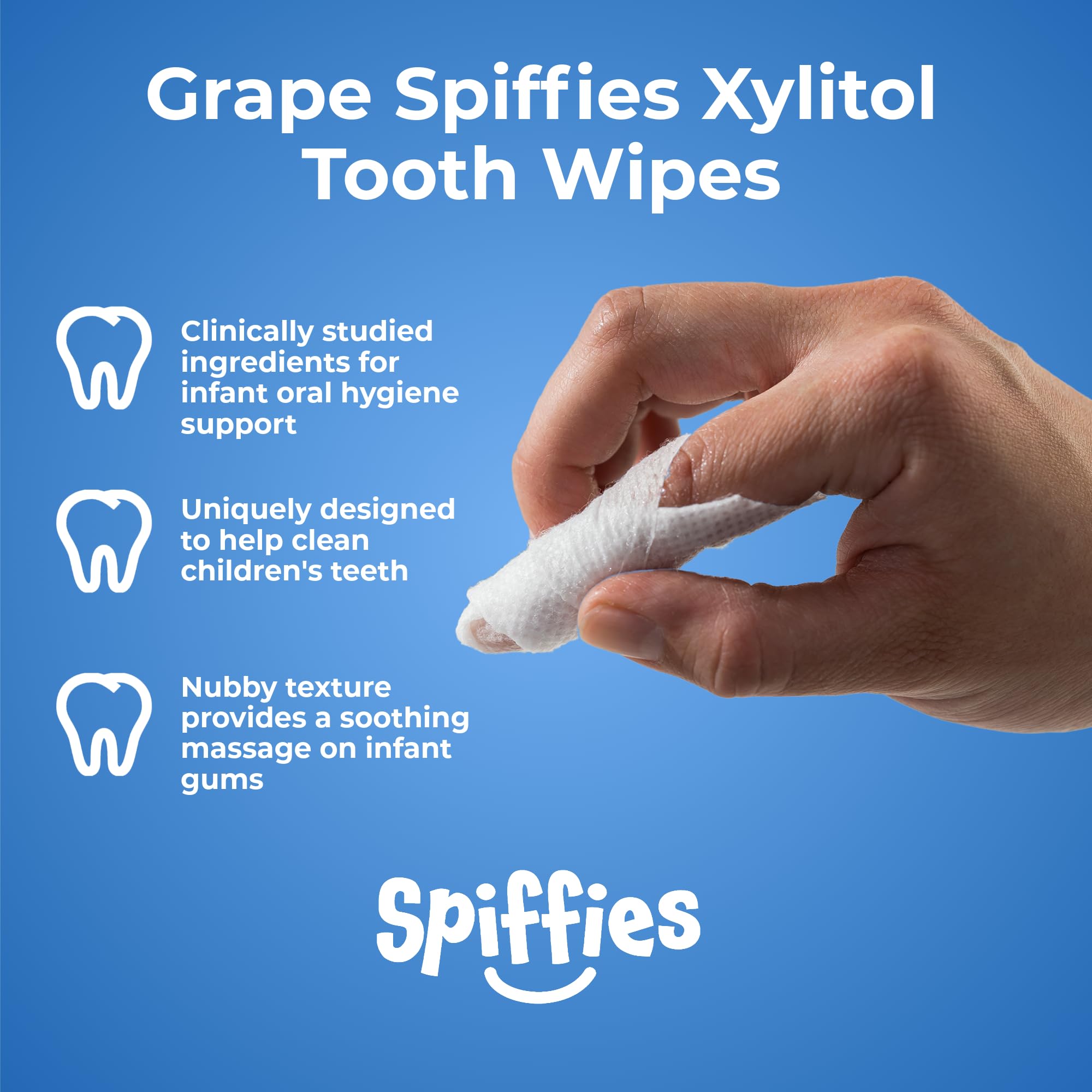 Fluoride-free baby teeth wipes