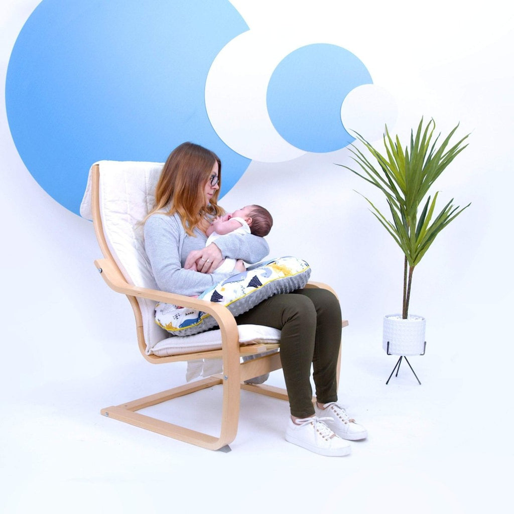 Removable washable cover nursing pillow