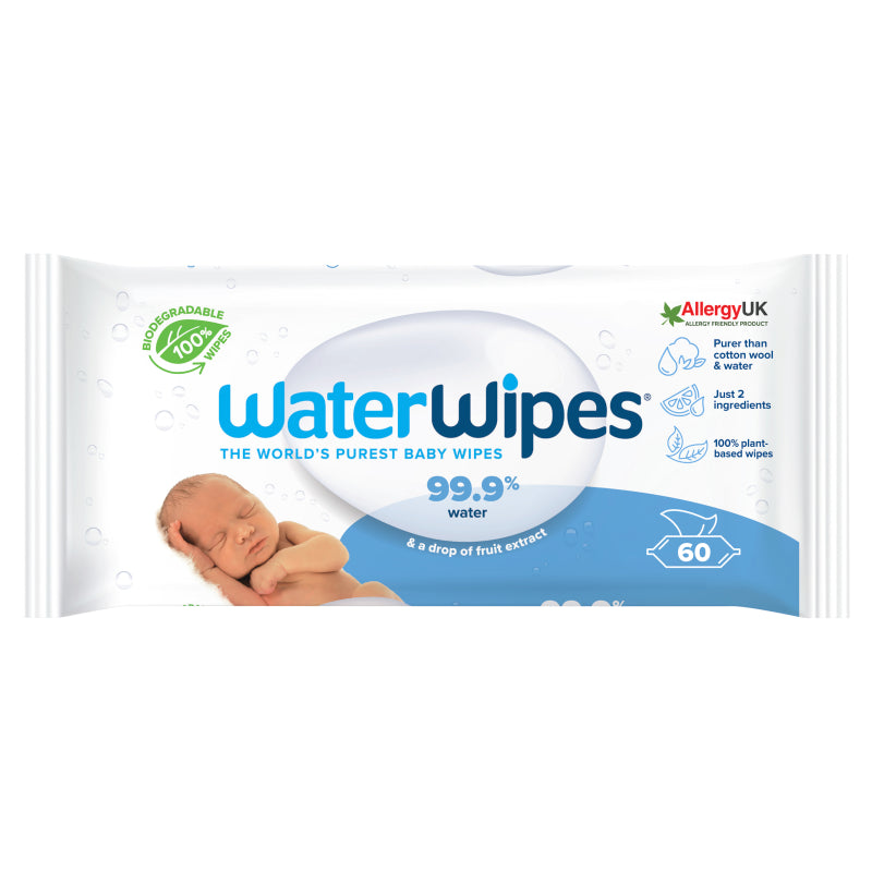 WaterWipes pack from 12-pack wipes set