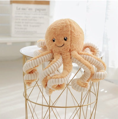 Yellow octopus plush toy for baby